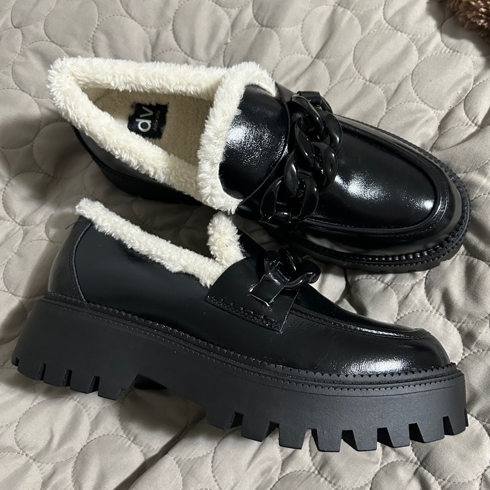Dolce Vita Chunky loafers Faux Fur size 9